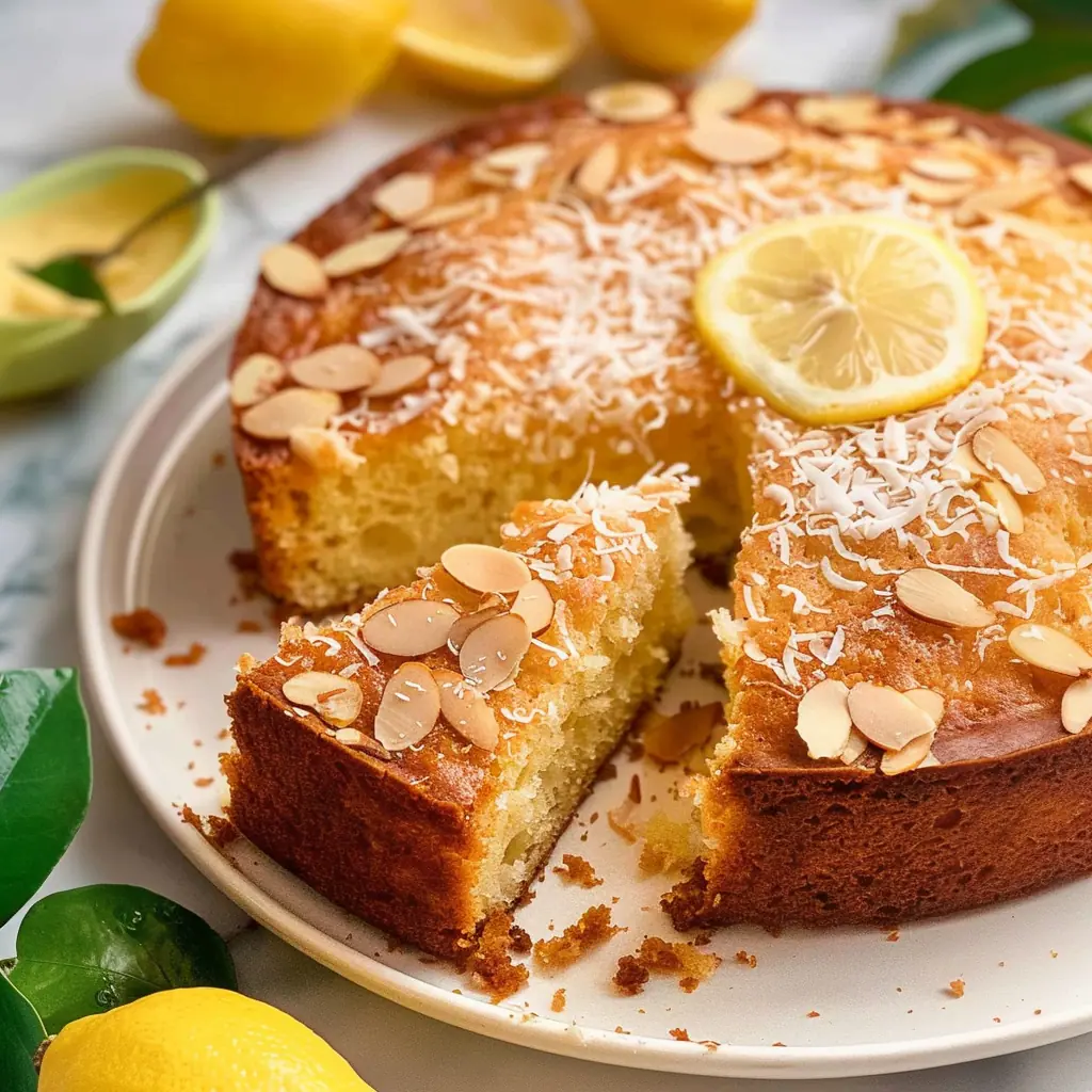 Easy Lemon Coconut Almond Cake - Recipes, Tasks & Tools