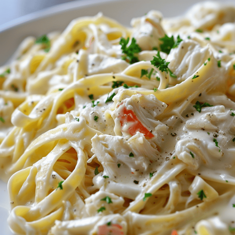 Crab Fettuccine Alfredo - Recipes, Tasks & Tools