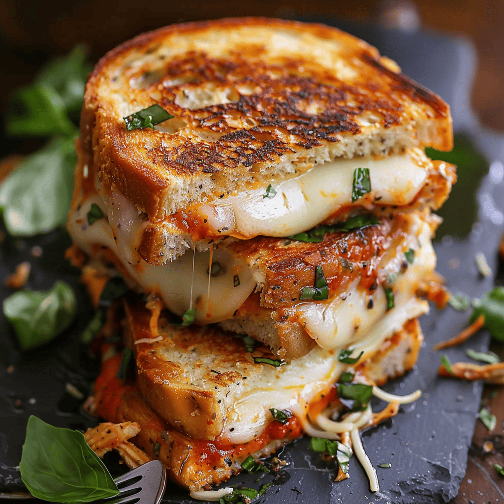 Chicken Parmesan Grilled Cheese - Recipes, Tasks & Tools