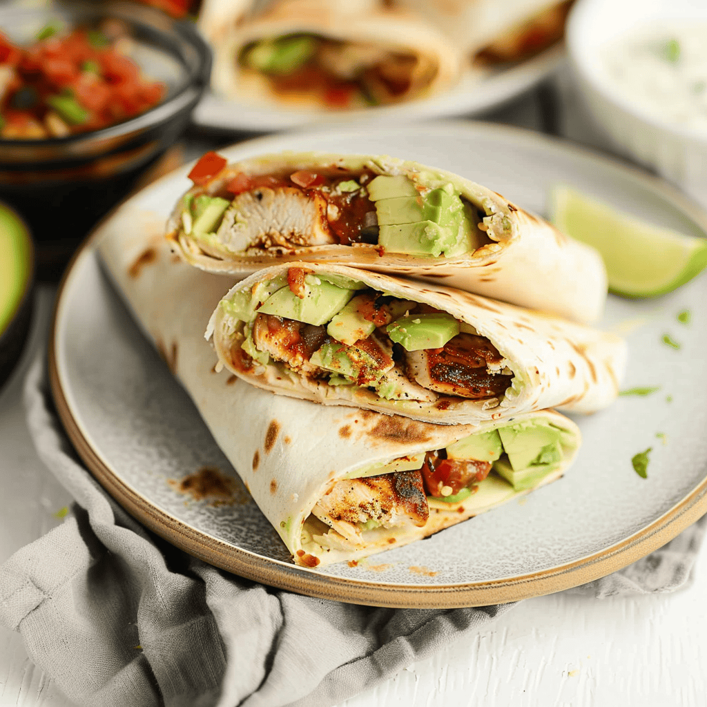 Grilled Avocado Chicken Wraps - Recipes, Tasks & Tools