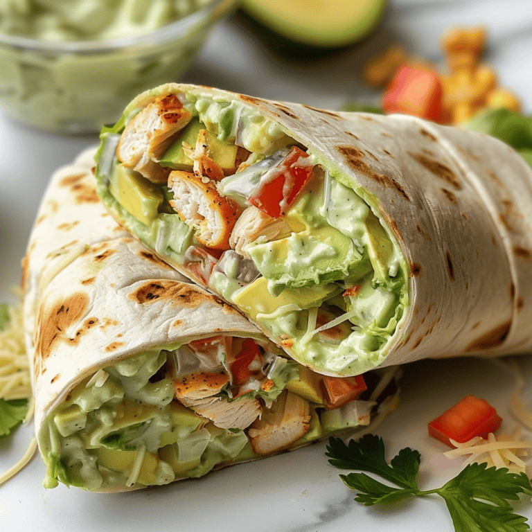 Chicken Avocado Ranch Burritos - Recipes, Tasks & Tools