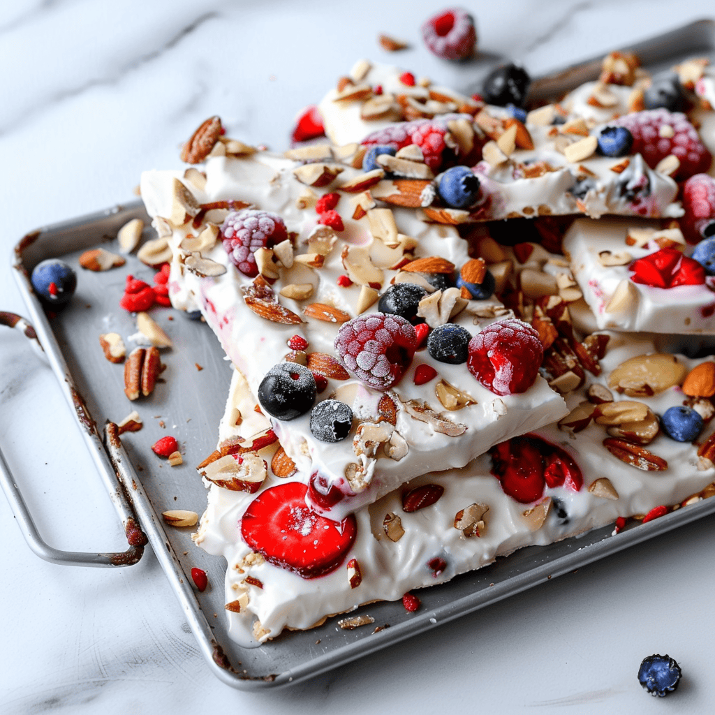 Berry Nut Frozen Yogurt Bark Recipes, Tasks & Tools