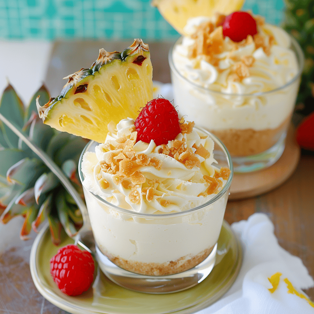 Pina Colada Cheesecake Mousse - Recipes, Tasks & Tools