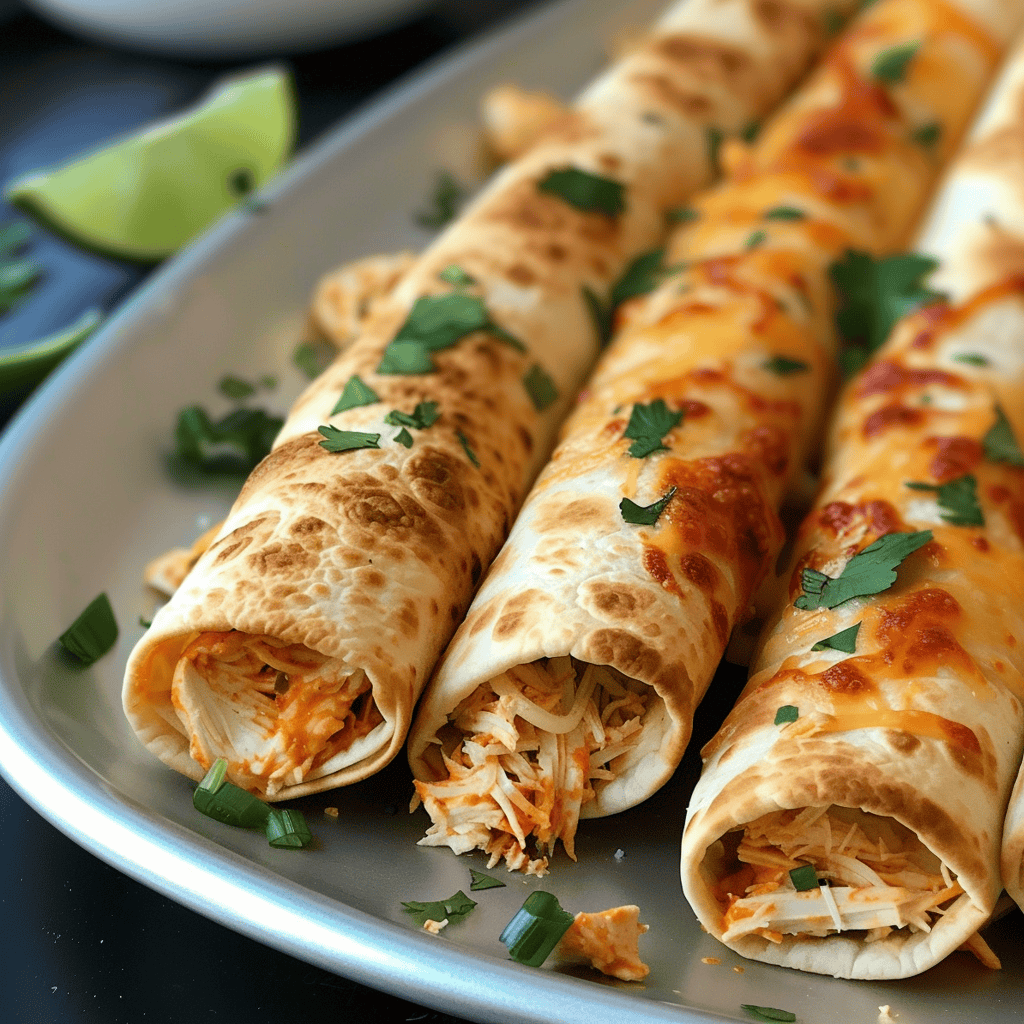 Baked Cream Cheese Chicken Taquitos - Recipes, Tasks & Tools