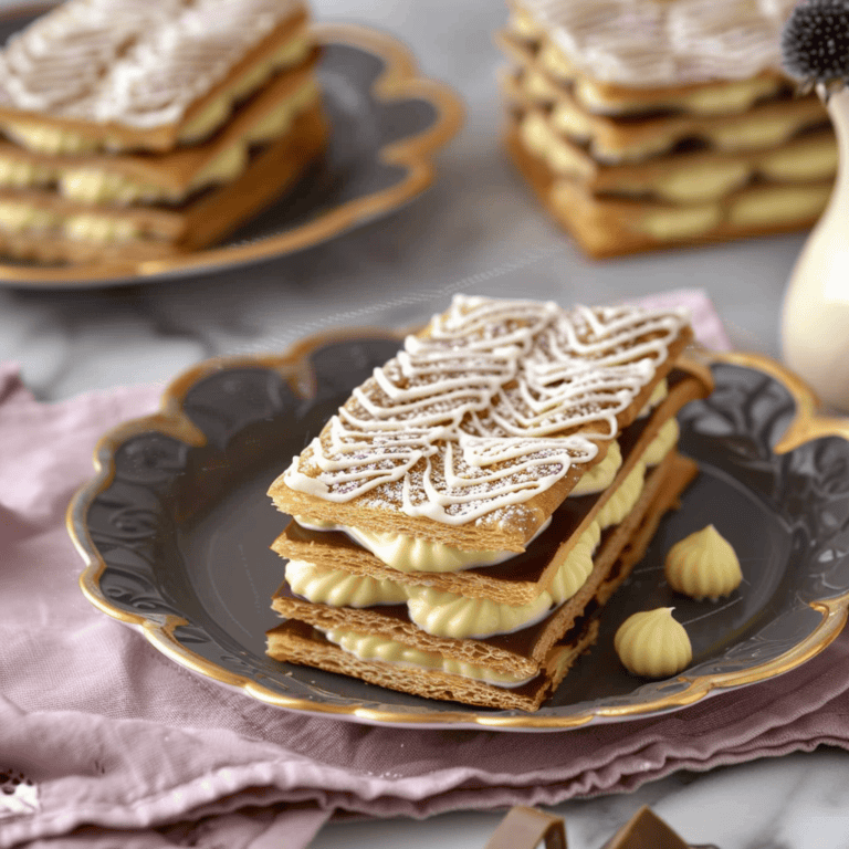 Elegant Vanilla Mille-Feuille - Recipes, Tasks & Tools