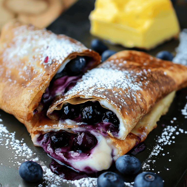 Blueberry Cheesecake Chimichangas - Recipes, Tasks & Tools