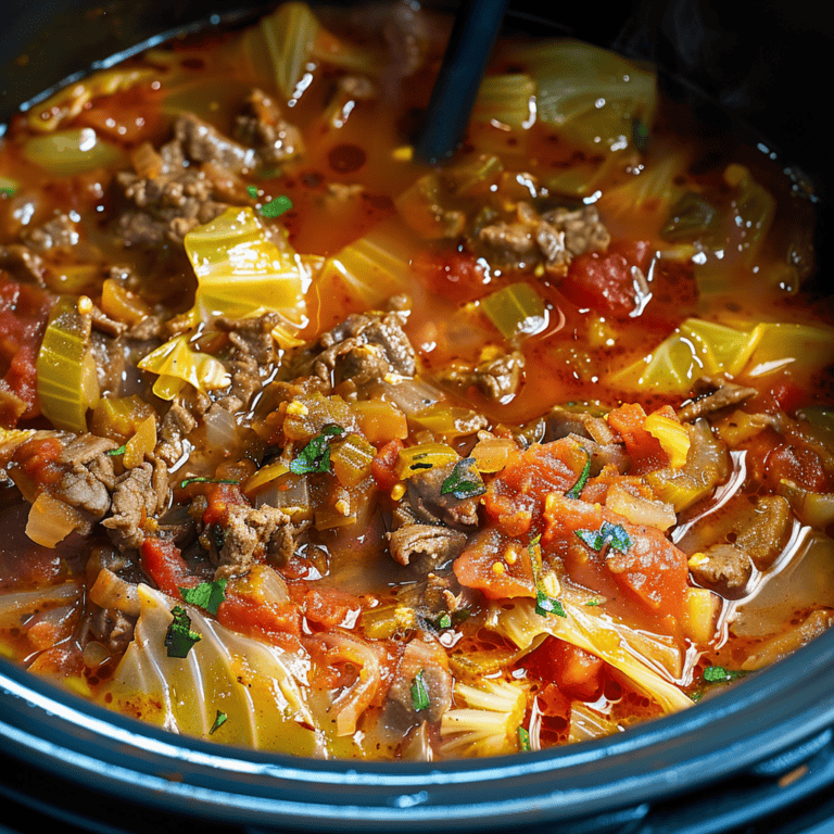 Spicy Cabbage and Beef Soup - Recipes, Tasks & Tools