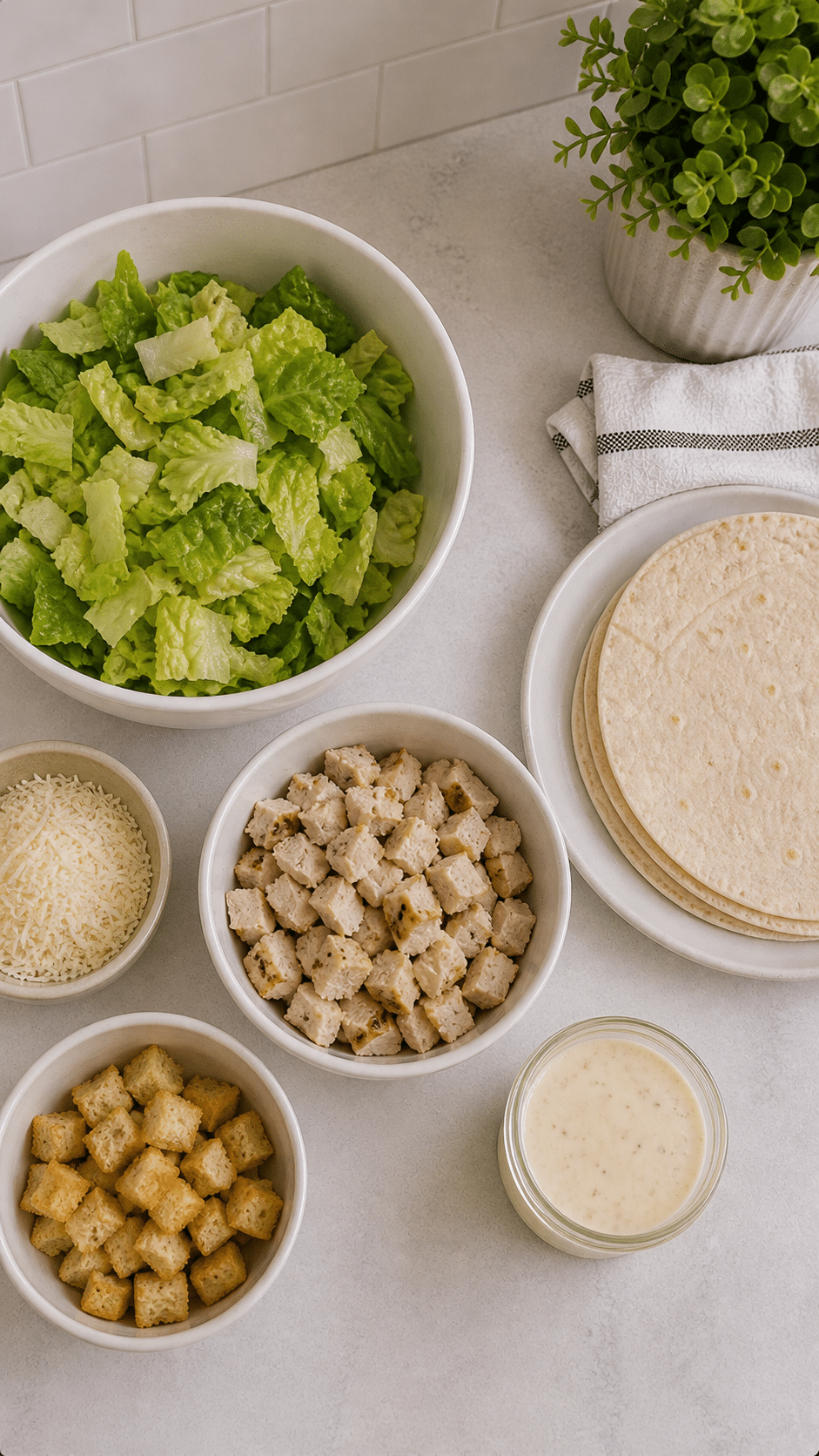 Chicken Caesar wraps ingredients - keyword