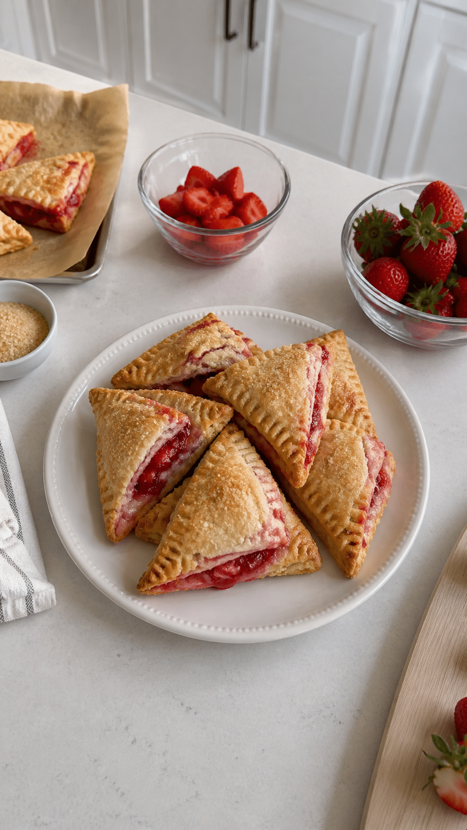 Easy Strawberry Hand Pies plate – keyword