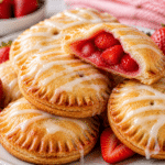 Air Fryer Strawberry Hand Pies on countertop