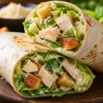 Chicken Caesar Wraps on plate