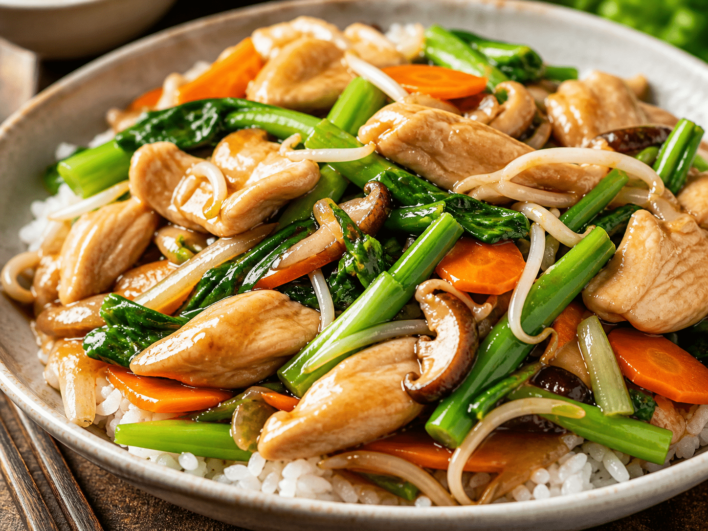 Chop Suey - Chicken Stir Fry in home kitchen
