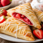 Easy Strawberry Hand Pies on plate