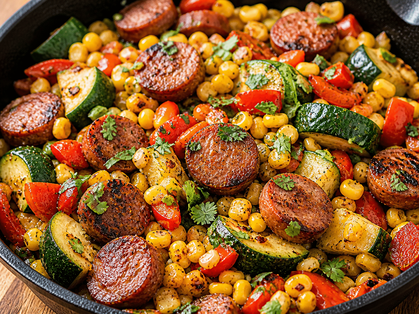 Sausage and Veggies Skillet - 30 Minute