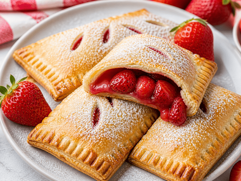 Strawberry Hand Pies in home kitchen